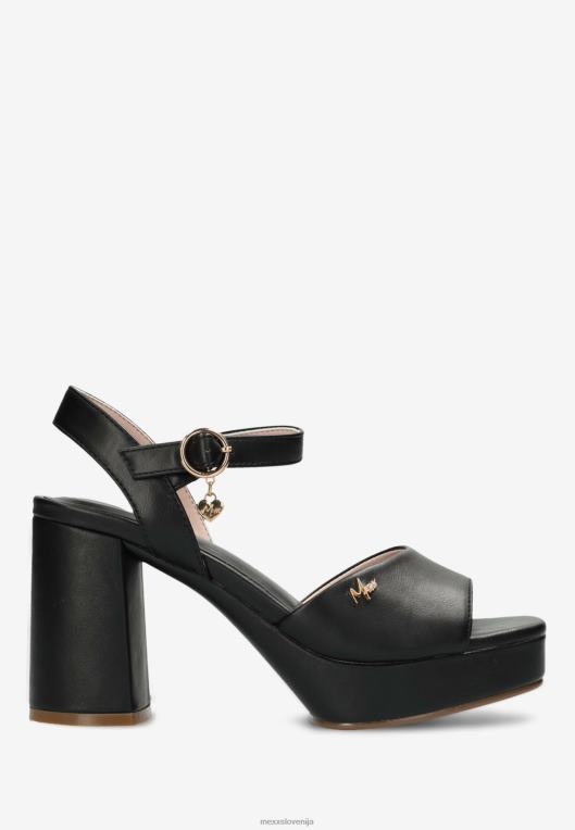 Mexxschwarz ženske sandal s peto lou black 860R292