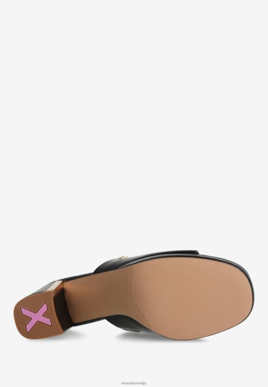 Mexxschwarz ženske sandal s peto lulu black 860R349