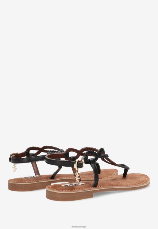 Mexxschwarz ženske sandale jolene črne 860R384