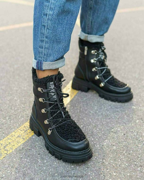 Mexxschwarz ženske gležnjar kold črn 860R390