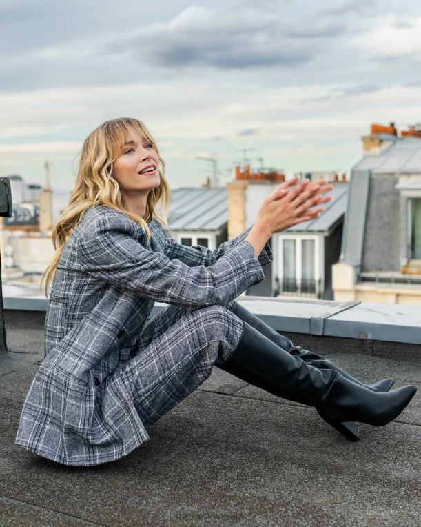 Mexxschwarz ženske škorenj kristalno črn 860R344