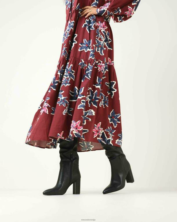 Mexxschwarz ženske škorenj kristalno črn 860R344