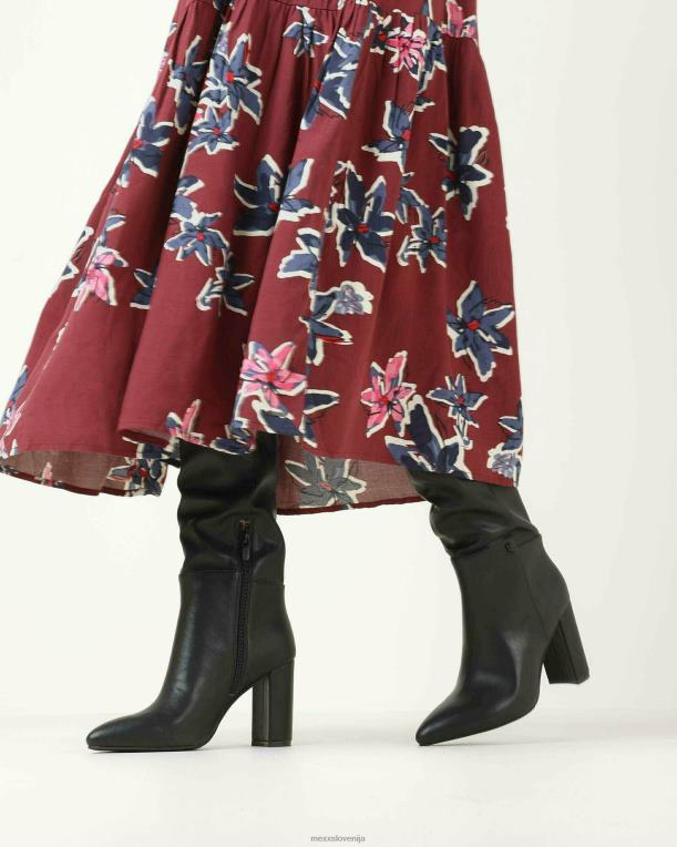 Mexxschwarz ženske škorenj kristalno črn 860R344