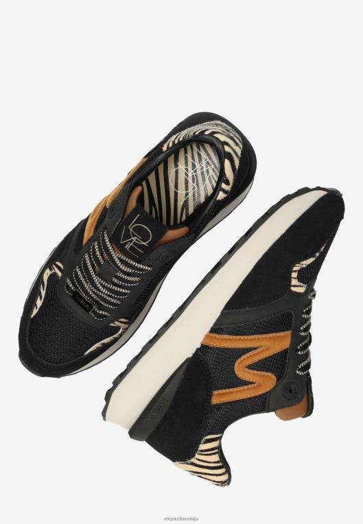 Mexxschwarz ženske superge juju black/cognac 860R339