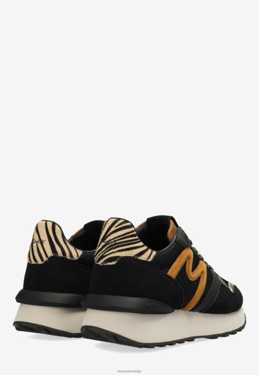Mexxschwarz ženske superge juju black/cognac 860R339