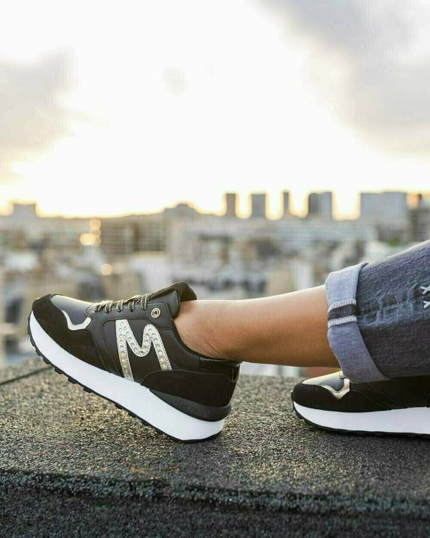 Mexxschwarz ženske superge juju spark black/silver 860R347