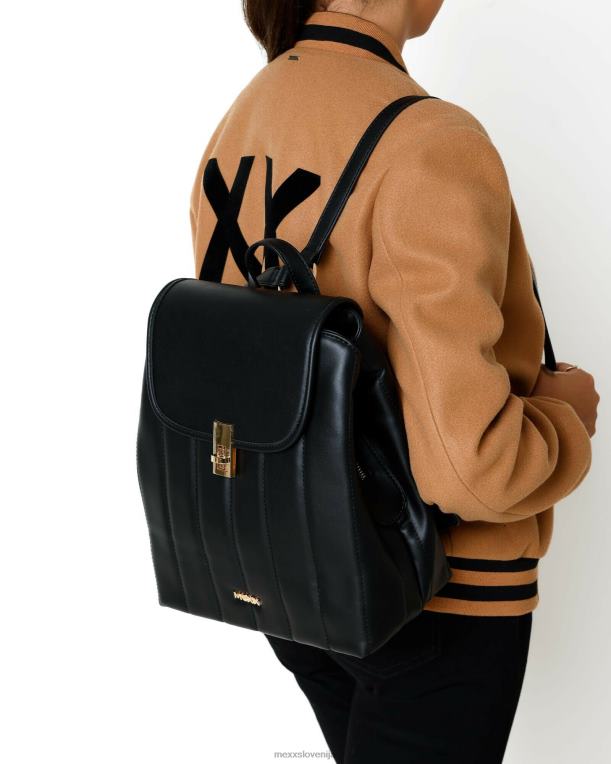 MexxČrna ženske navpični prešiti nahrbtnik 860R430