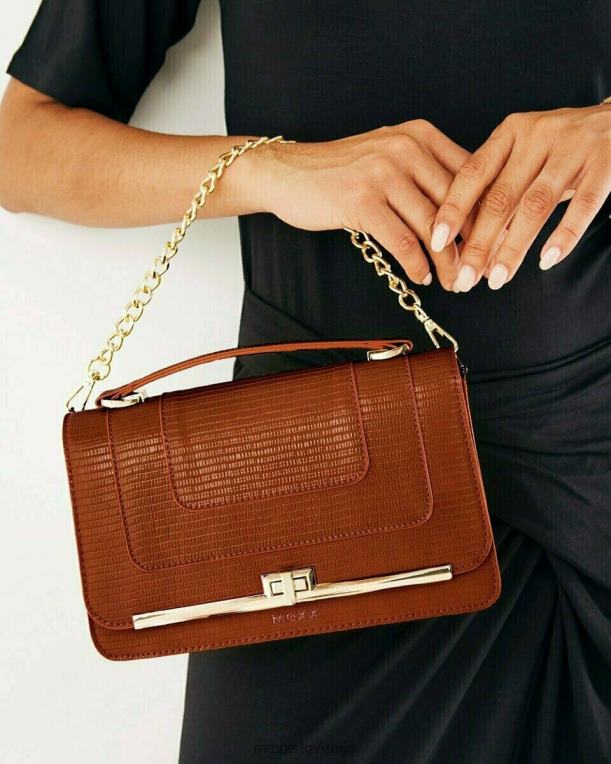 Mexxrjav ženske rjava torbica za čez telo s preklopom 860R435