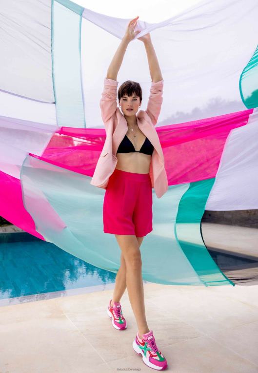 Mexxroza ženske laneni enoprsni blazer 860R48