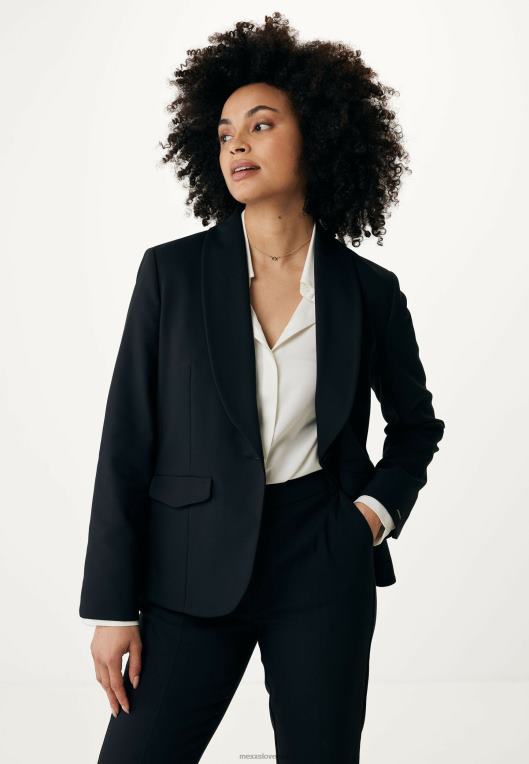 Mexxschwarz ženske blazer črn 860R102