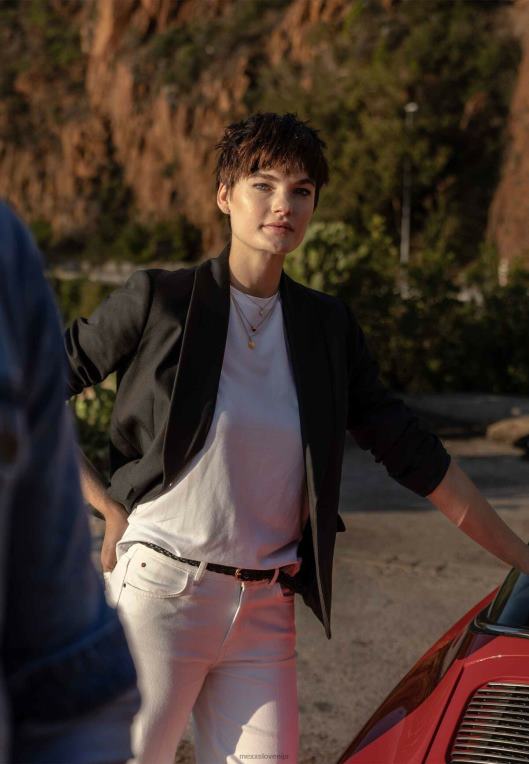 Mexxschwarz ženske blazer črn 860R102