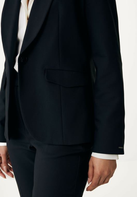 Mexxschwarz ženske blazer črn 860R102