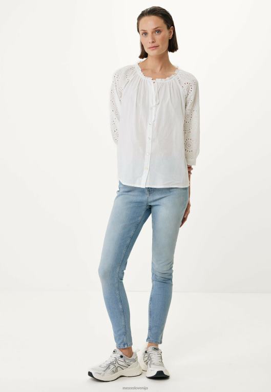 Mexxbela ženske bluza z vezenimi rokavi 860R67