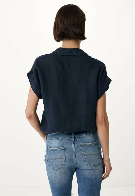 Mexxmodra ženske mornarska bluza s kratkimi rokavi 860R37