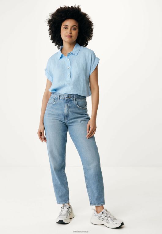 Mexxmodra ženske svetla bluza s kratkimi rokavi 860R33