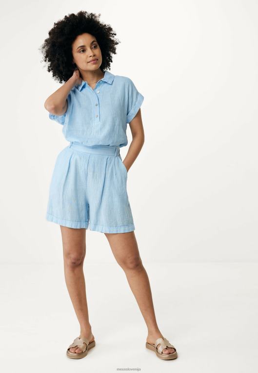 Mexxmodra ženske svetla bluza s kratkimi rokavi 860R33