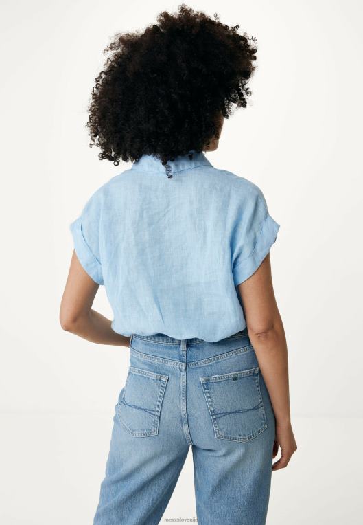 Mexxmodra ženske svetla bluza s kratkimi rokavi 860R33