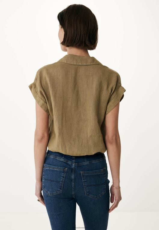 Mexxrjav ženske bluza s kratkimi rokavi pesek 860R32