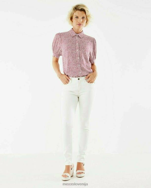 Mexxroza ženske bluza s kratkimi rokavi fuksija 860R185