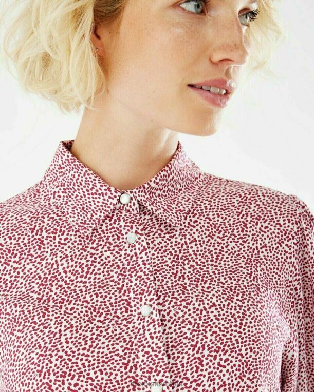 Mexxroza ženske bluza s kratkimi rokavi fuksija 860R185