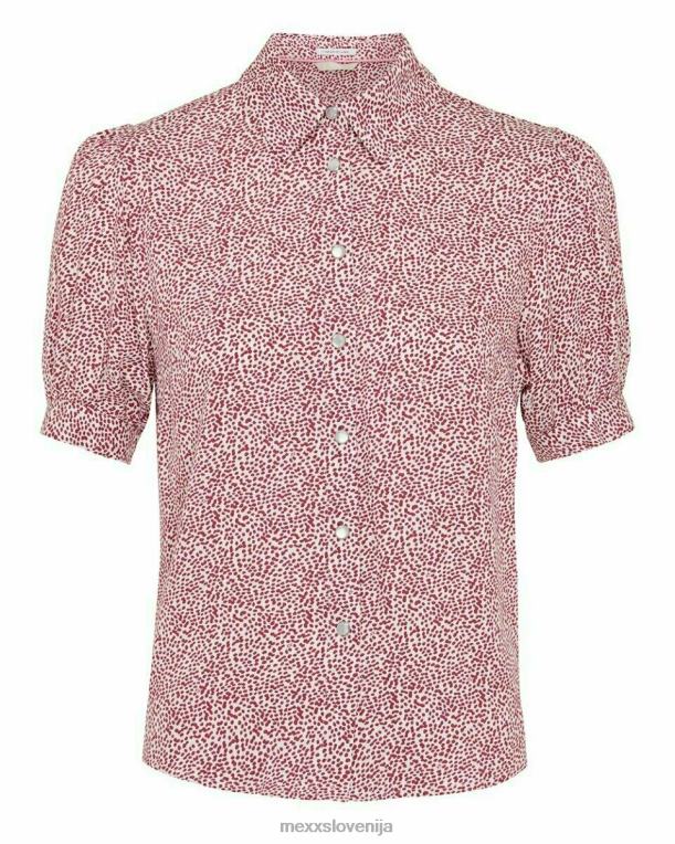 Mexxroza ženske bluza s kratkimi rokavi fuksija 860R185