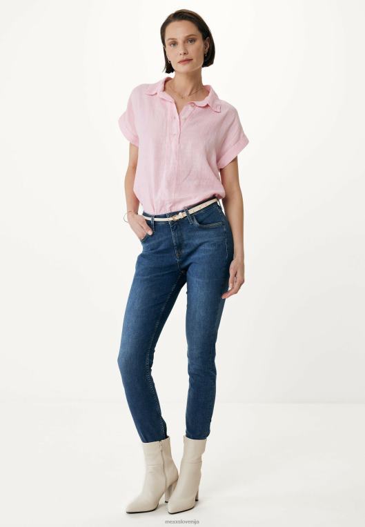 Mexxroza ženske svetla bluza s kratkimi rokavi 860R36