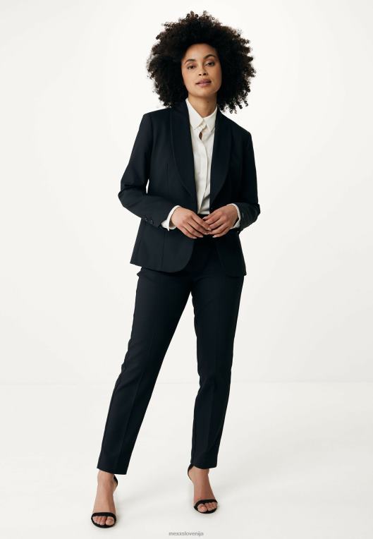 Mexxschwarz ženske pantalon črn 860R103