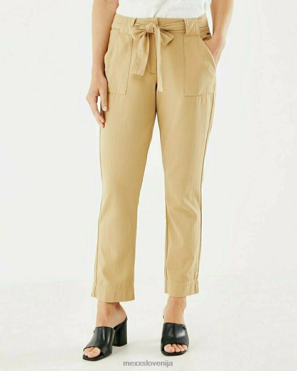 Mexxzlato ženske hlače s pasom bež 860R217