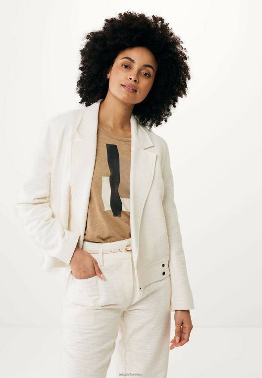 Mexxbež ženske bomber jakna krem ​​bela 860R44