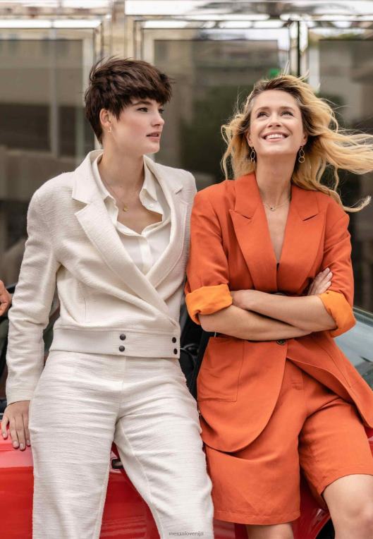 Mexxbež ženske bomber jakna krem ​​bela 860R44