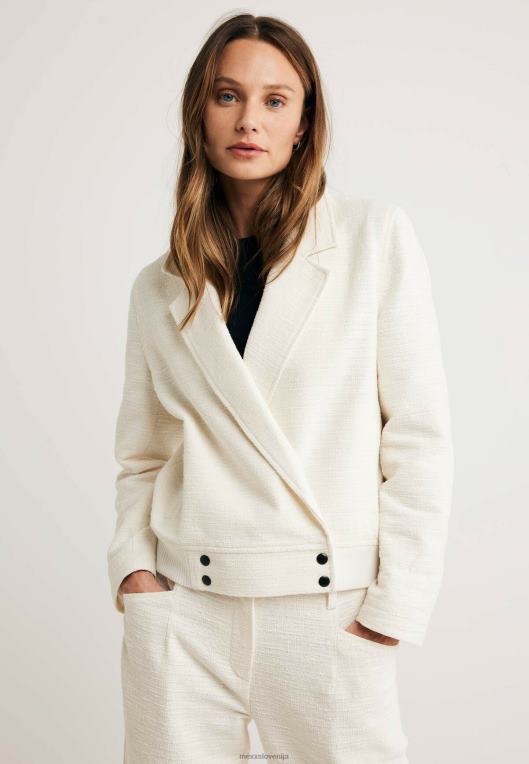 Mexxbež ženske bomber jakna krem ​​bela 860R44