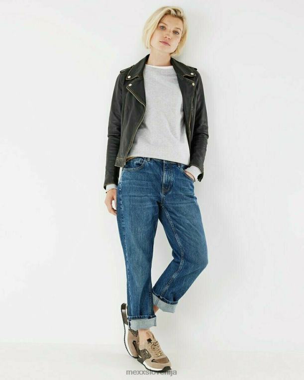 Mexxschwarz ženske črna usnjena jakna milou 860R171