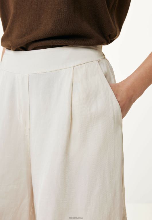Mexxbež ženske ohlapne kratke hlače bele barve 860R4