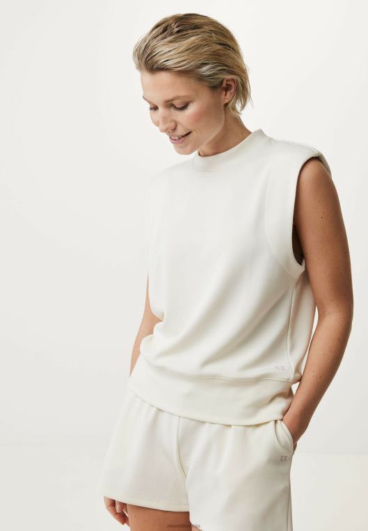 Mexxbež ženske bel pulover brez rokavov 860R6