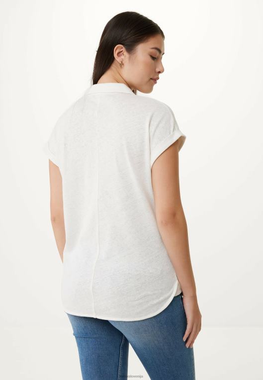 Mexxbež ženske bela polo majica s kratkimi rokavi 860R3