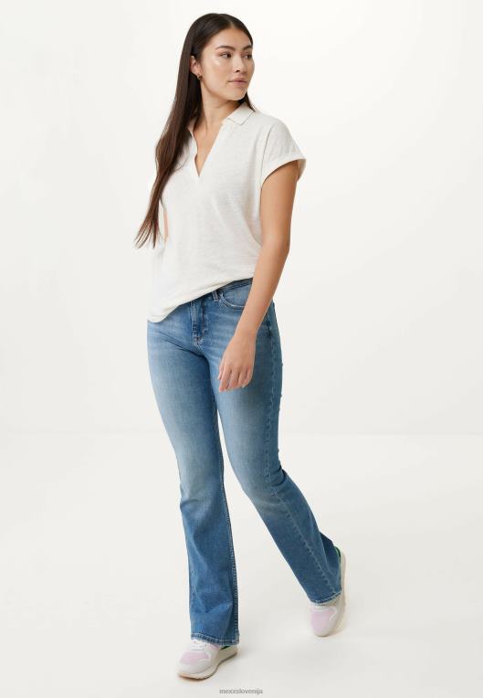 Mexxbež ženske bela polo majica s kratkimi rokavi 860R3