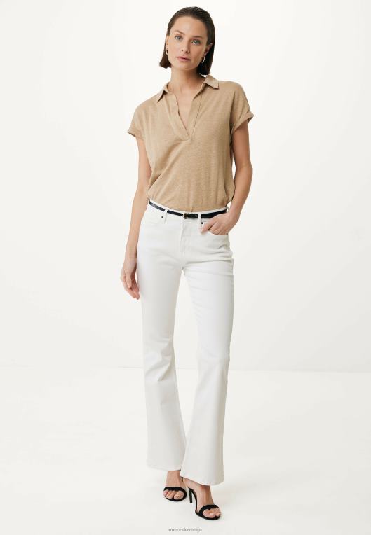 Mexxbež ženske polo majica s kratkimi rokavi, pesek 860R8