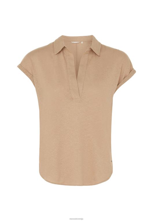 Mexxbež ženske polo majica s kratkimi rokavi, pesek 860R8