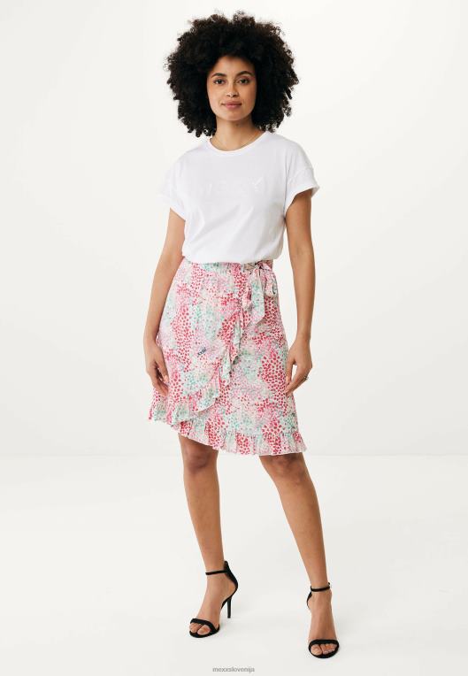 Mexxbež ženske prevelika bela majica s kratkimi rokavi 860R25