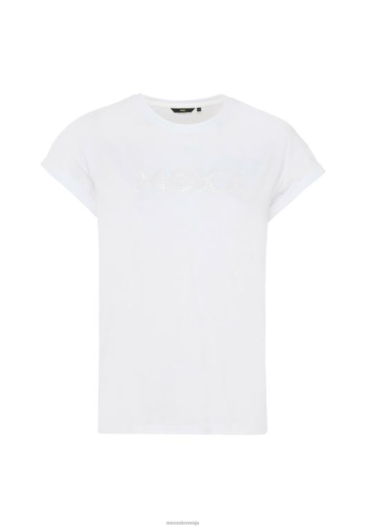 Mexxbež ženske prevelika bela majica s kratkimi rokavi 860R25