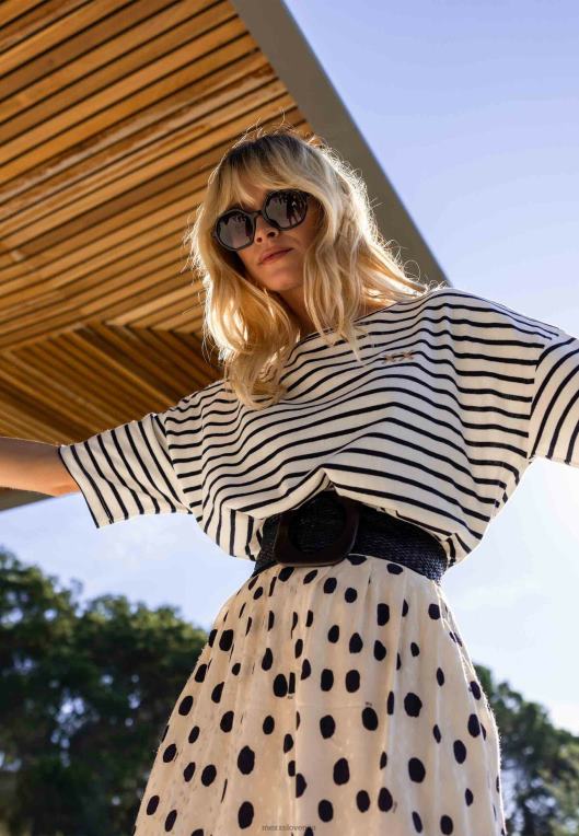 Mexxbež ženske črtasta majica s kratkimi rokavi 860R19