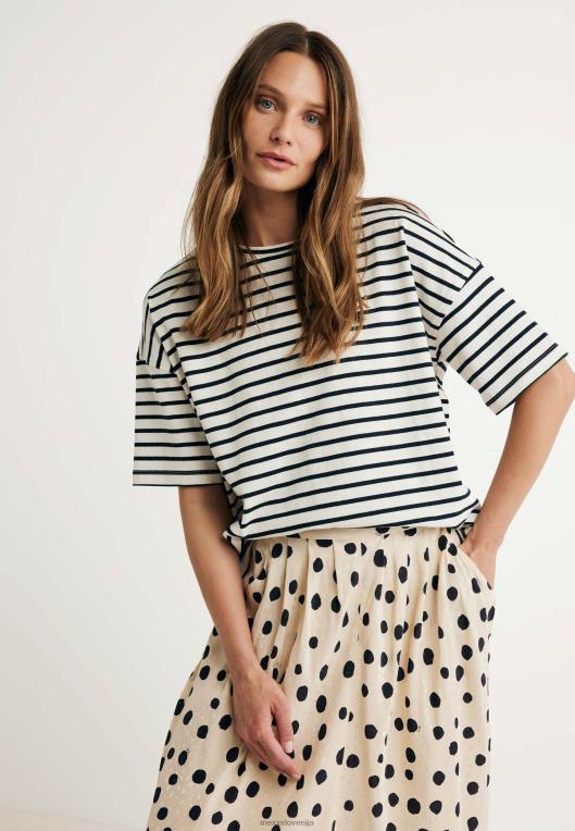 Mexxbež ženske črtasta majica s kratkimi rokavi 860R19