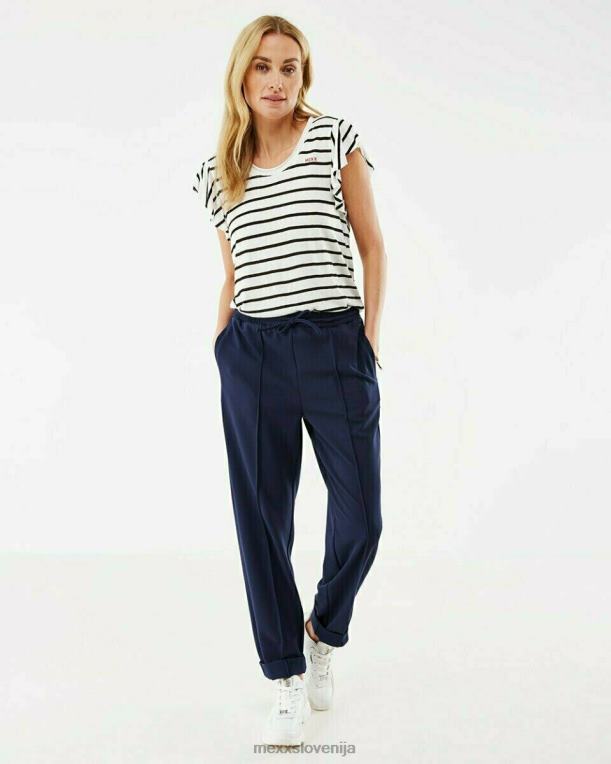 Mexxbela ženske bela črtasta majica 860R167