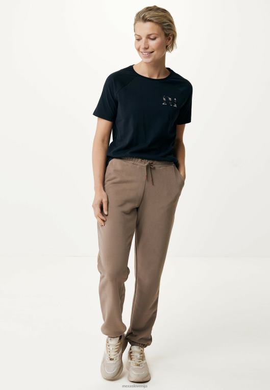 Mexxschwarz ženske črna majica s kratkimi rokavi 860R136