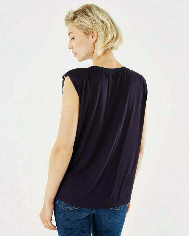 Mexxmodra ženske zgornji tisk mornarsko modra 860R165