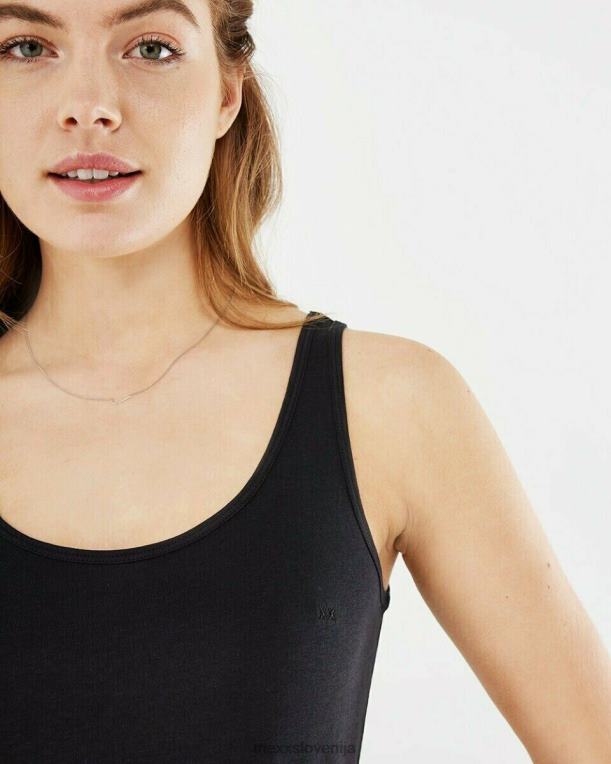 Mexxschwarz ženske roos majica brez rokavov črna 860R182