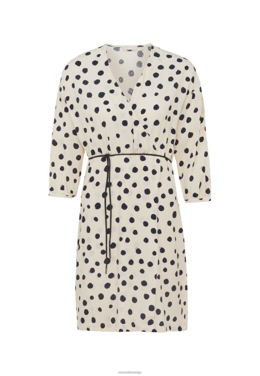 Mexxbež ženske tisk zavitih oblek svetlo peščen 860R1