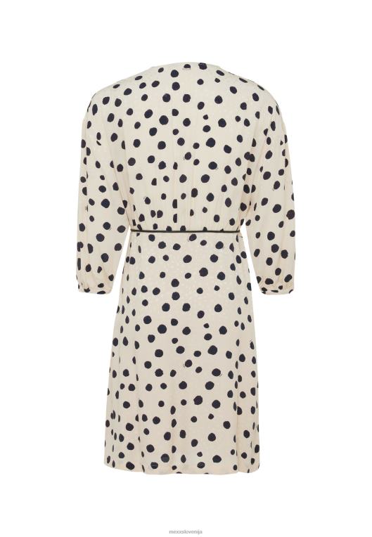 Mexxbež ženske tisk zavitih oblek svetlo peščen 860R1