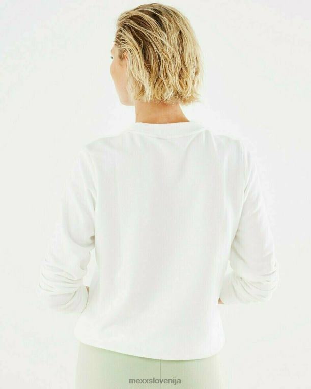 Mexxbela ženske bel pulover z okroglim izrezom 860R407