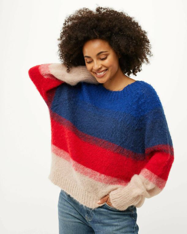 Mexxmodra ženske pleten pulover temen 860R159